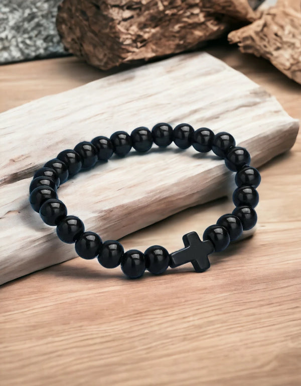 Mens Bracelet Cross